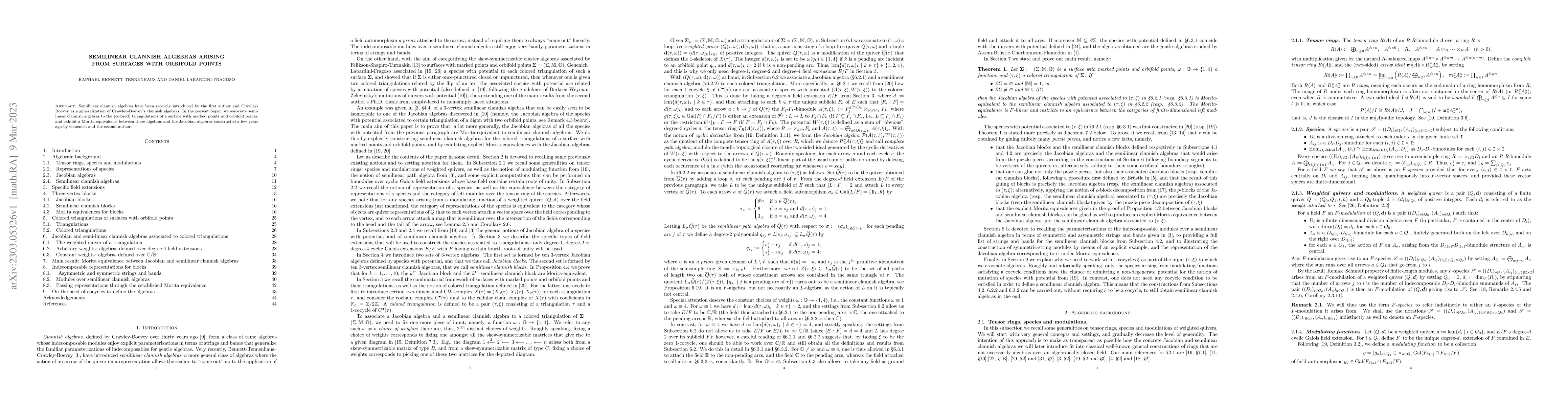 Thumbnail for Semilinear clannish algebras arising from surfaces with orbifold points