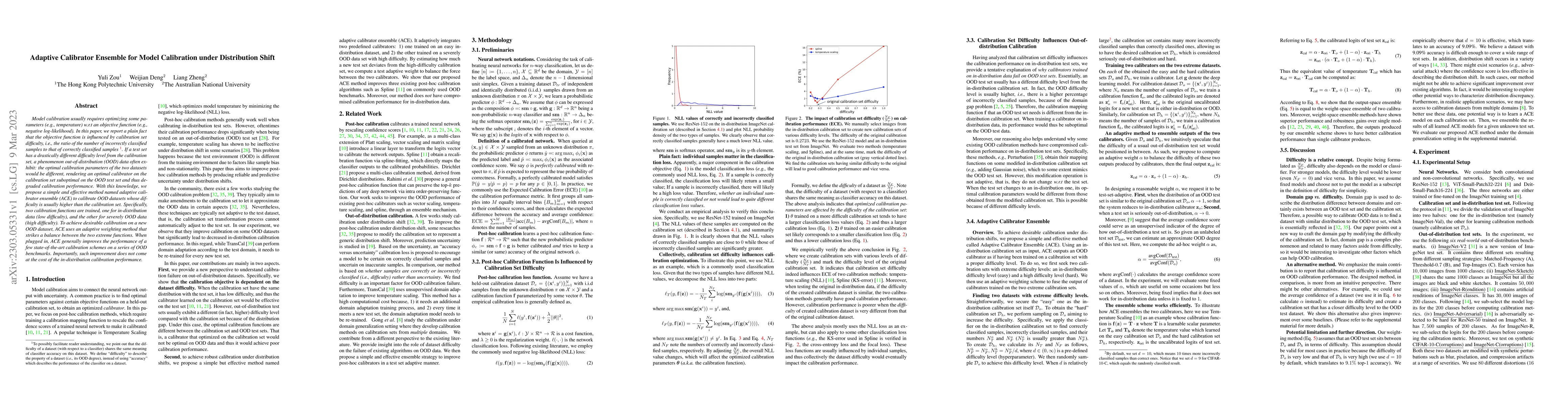 Thumbnail for Adaptive Calibrator Ensemble for Model Calibration under Distribution
  Shift