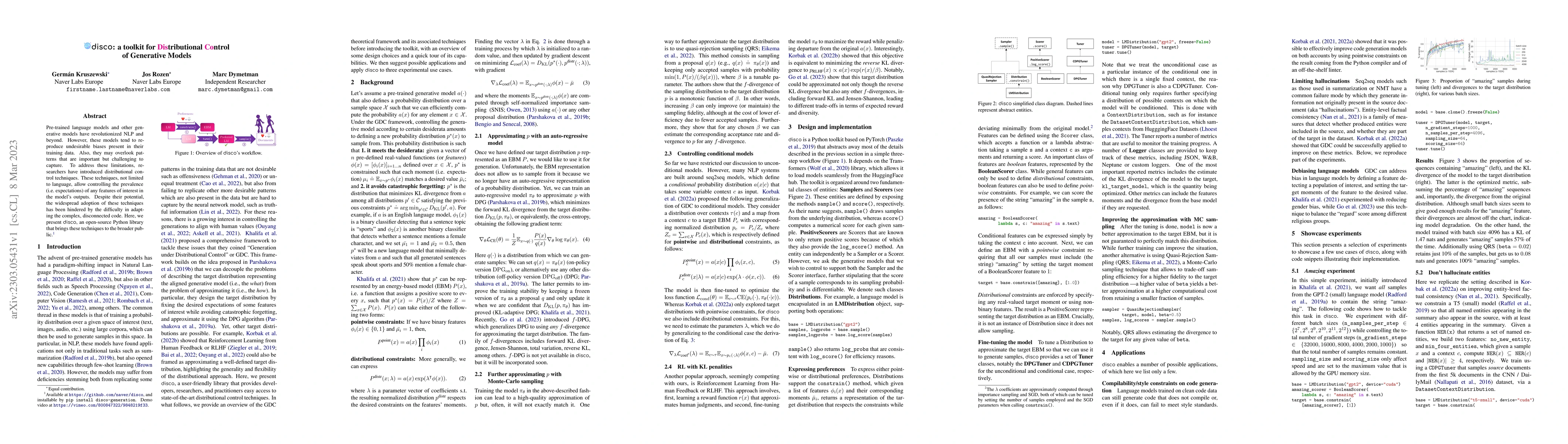Thumbnail for disco: a toolkit for Distributional Control of Generative Models