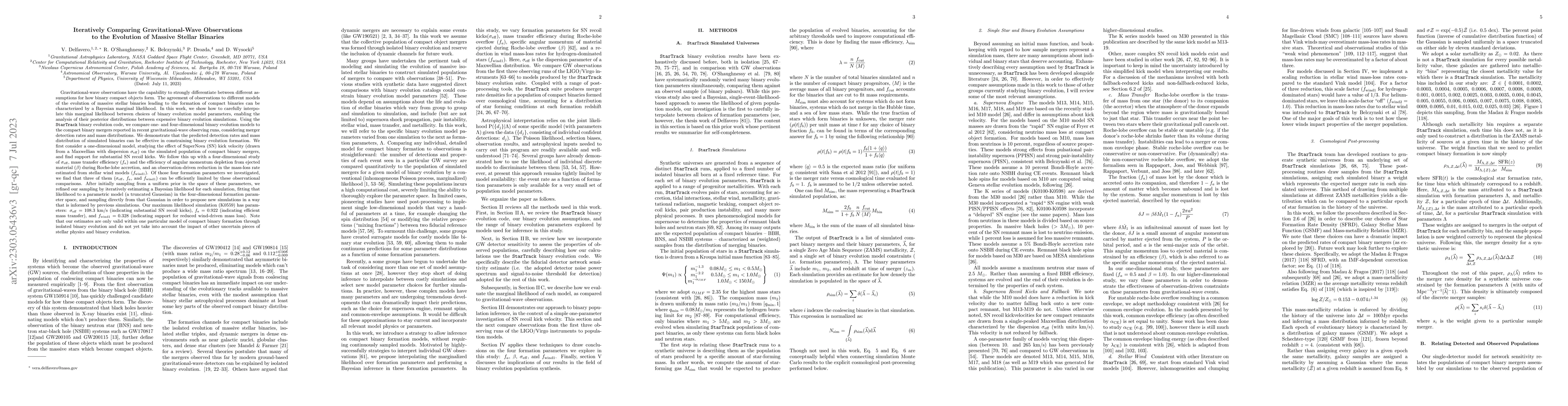 Thumbnail for Iteratively Comparing Gravitational-Wave Observations to the Evolution
  of Massive Stellar Binaries