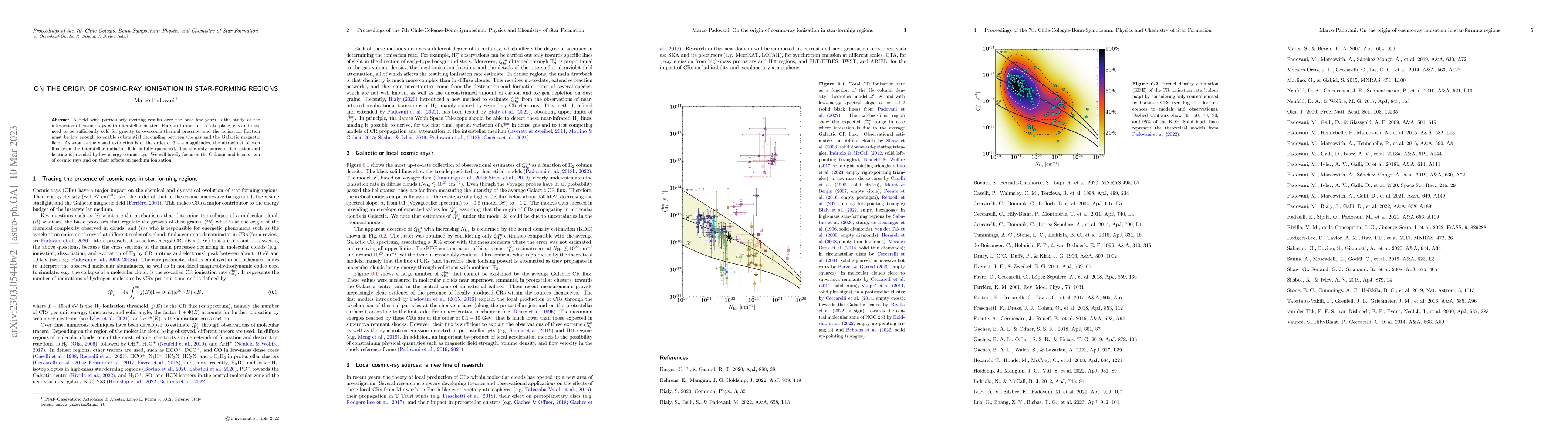 Thumbnail for On the origin of cosmic-ray ionisation in star-forming regions