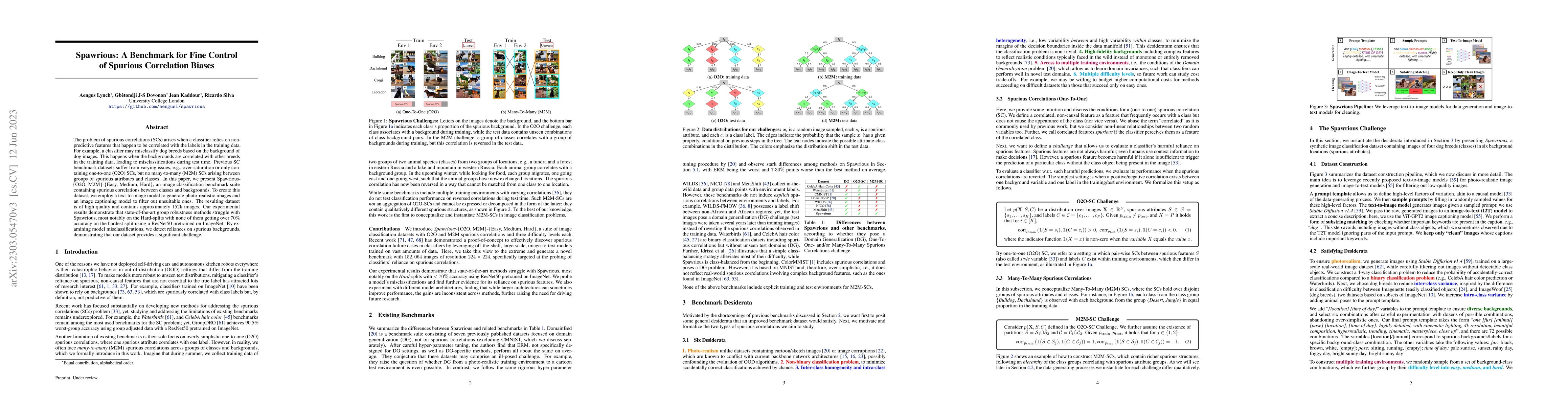 Thumbnail for Spawrious: A Benchmark for Fine Control of Spurious Correlation Biases