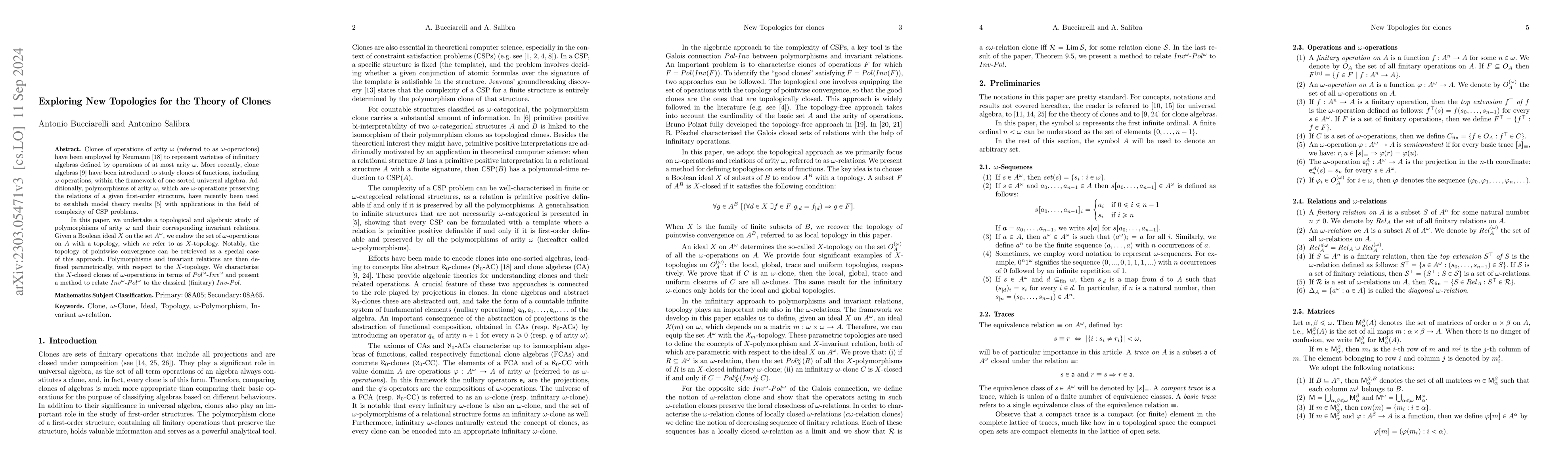 Thumbnail for Exploring New Topologies for the Theory of Clones