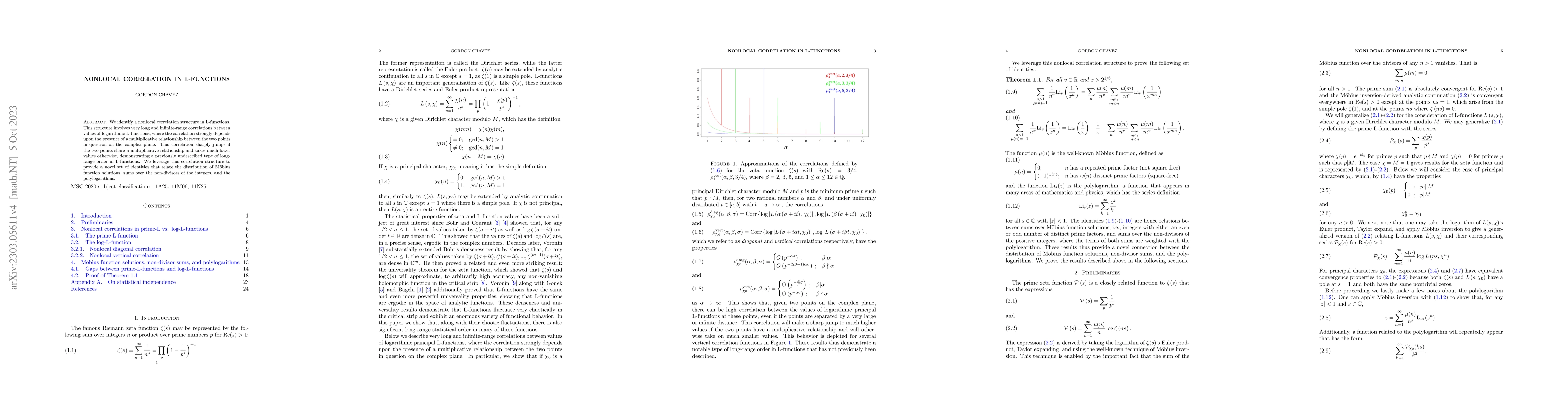 Thumbnail for Nonlocal correlation in L-functions
