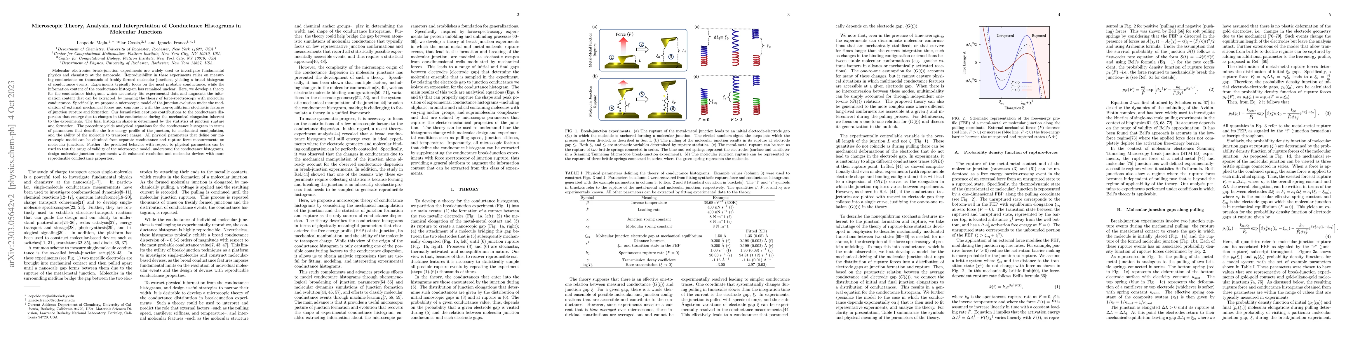 Thumbnail for Microscopic Theory, Analysis, and Interpretation of Conductance
  Histograms in Molecular Junctions