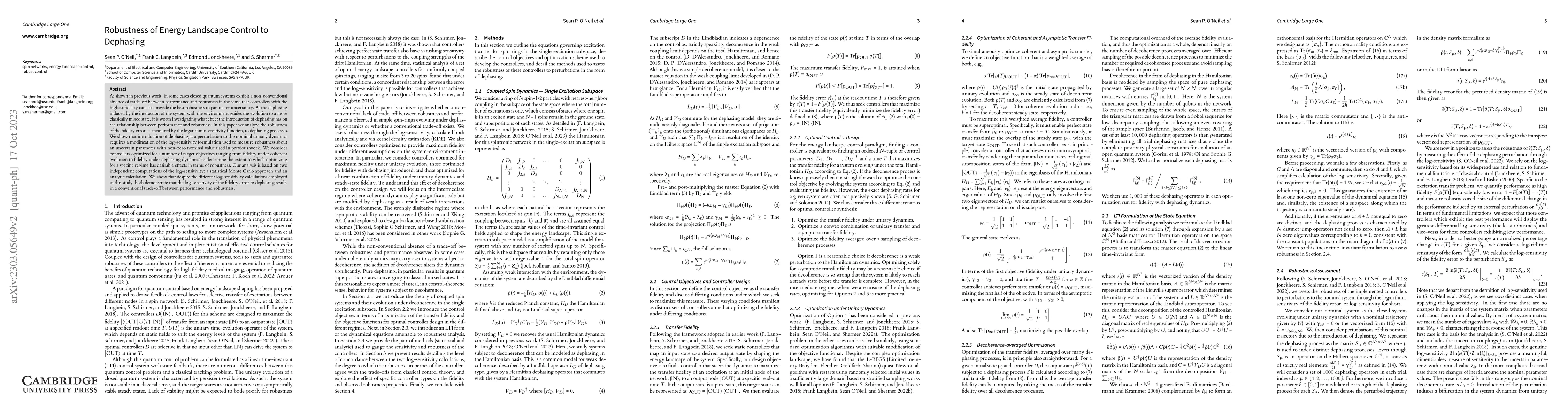 Thumbnail for Robustness of Energy Landscape Control to Dephasing