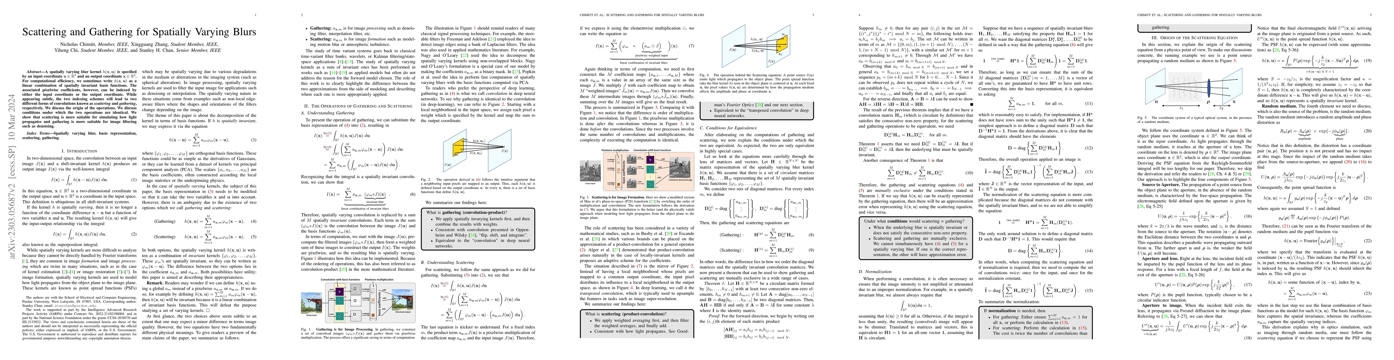 Thumbnail for Scattering and Gathering for Spatially Varying Blurs