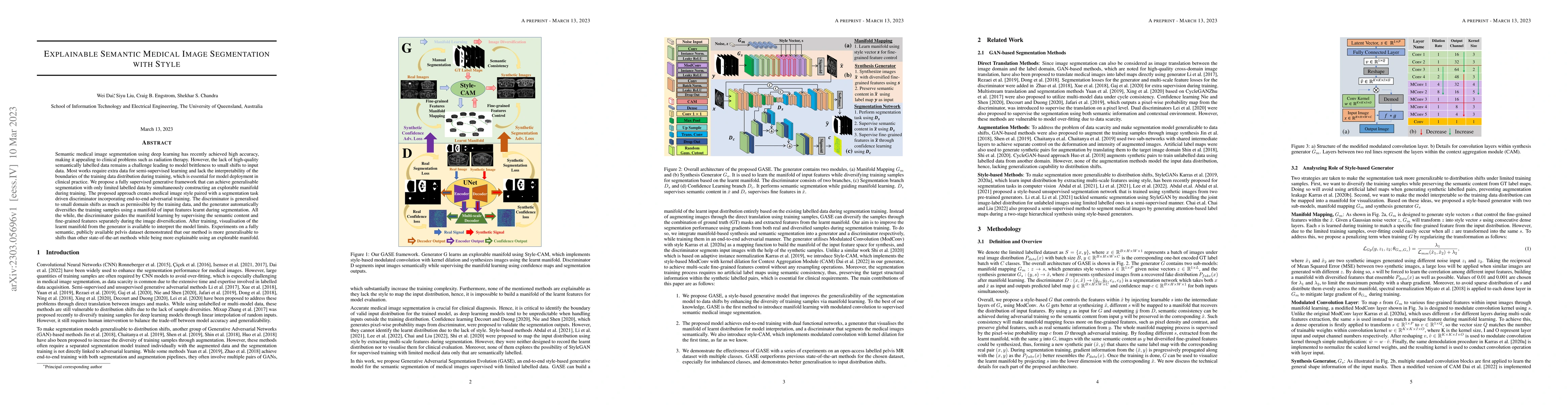 Thumbnail for Explainable Semantic Medical Image Segmentation with Style