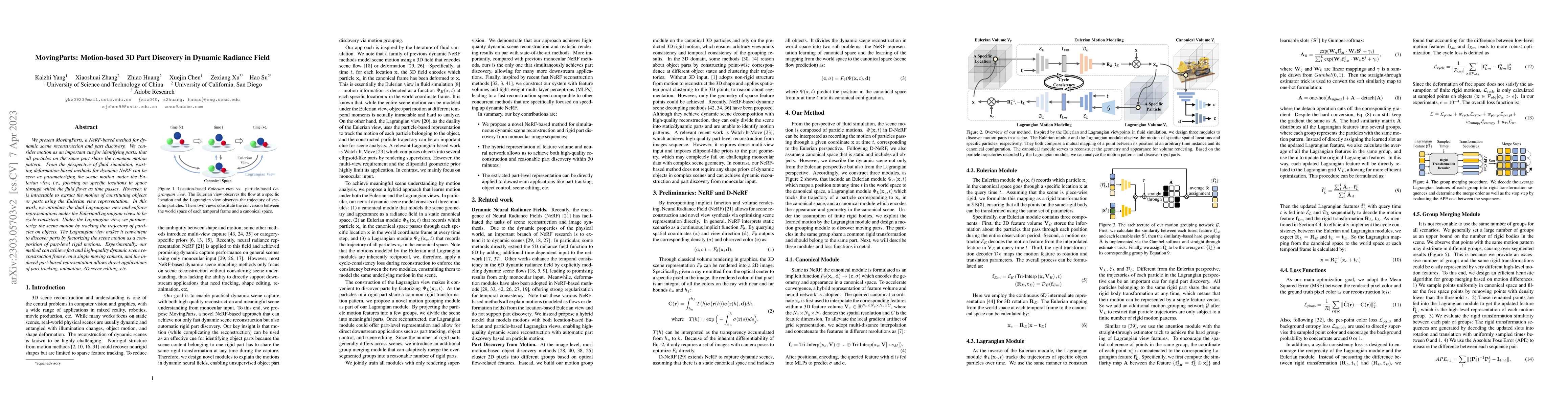 Thumbnail for MovingParts: Motion-based 3D Part Discovery in Dynamic Radiance Field