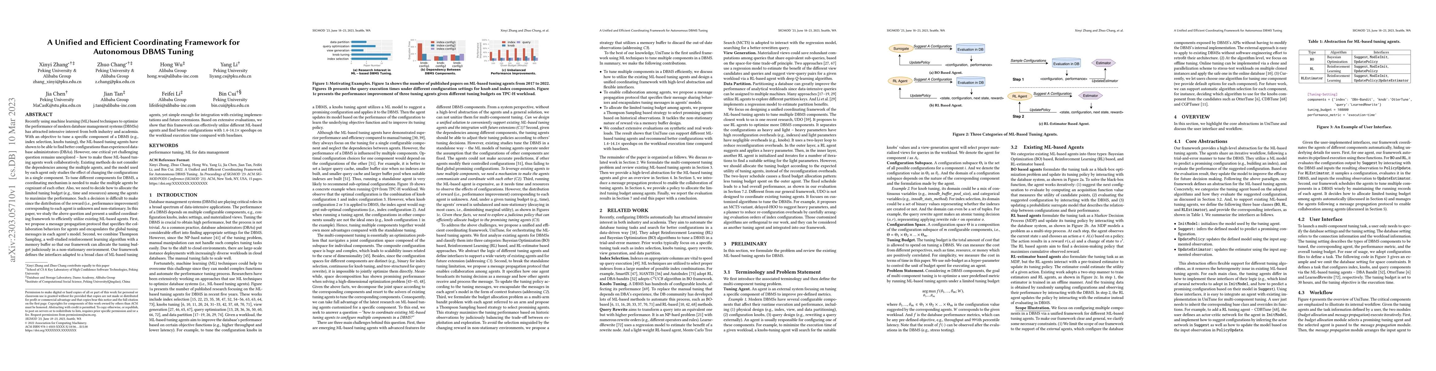 Thumbnail for A Unified and Efficient Coordinating Framework for Autonomous DBMS
  Tuning