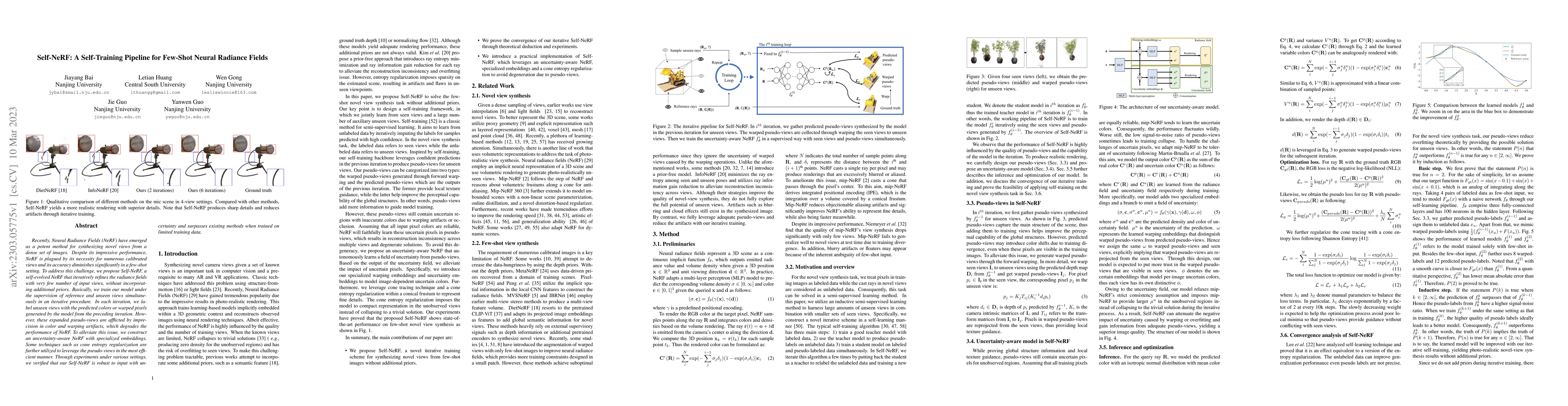 Thumbnail for Self-NeRF: A Self-Training Pipeline for Few-Shot Neural Radiance Fields