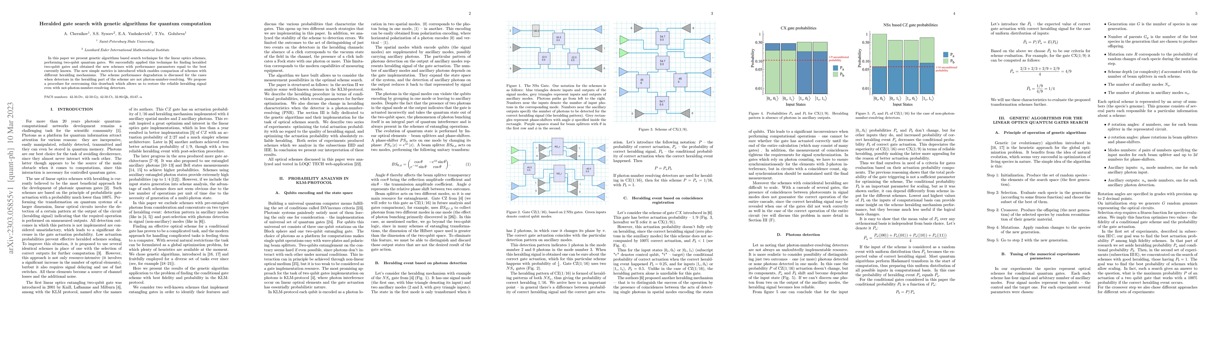 Thumbnail for Heralded gate search with genetic algorithms for quantum computation
