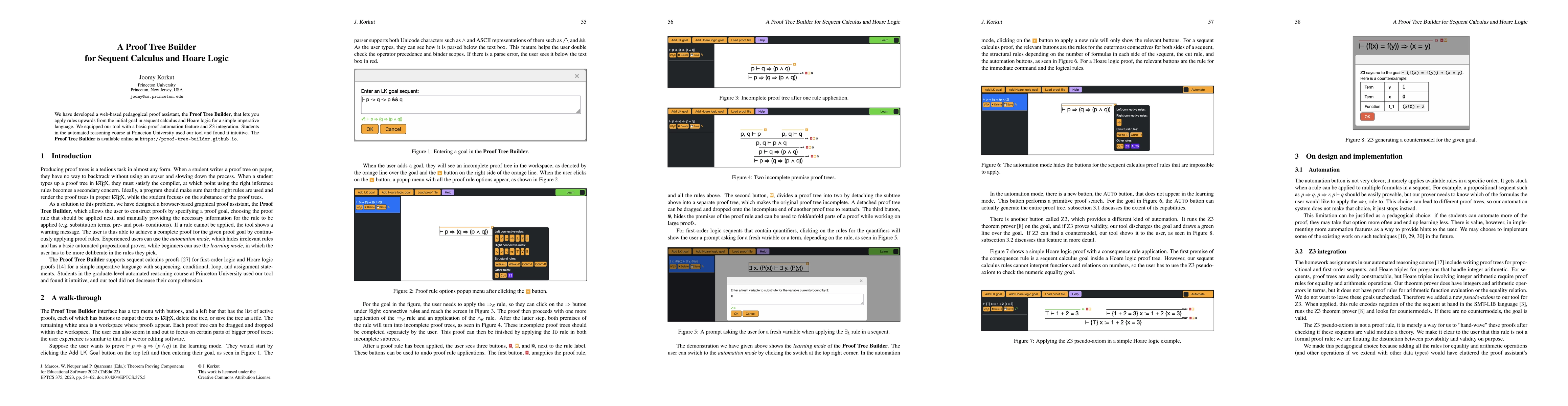 Thumbnail for A Proof Tree Builder for Sequent Calculus and Hoare Logic