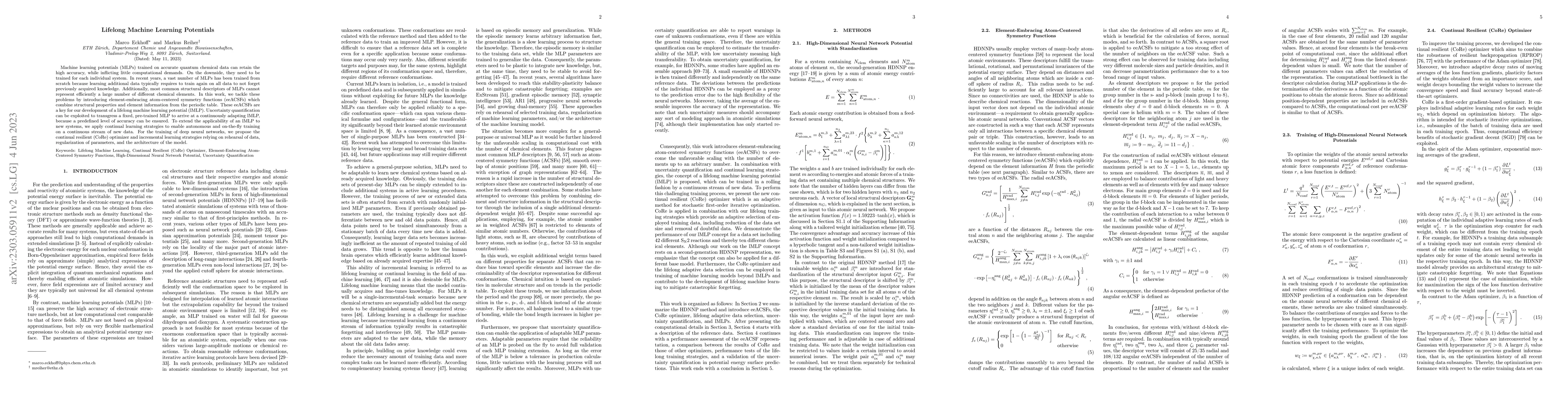 Thumbnail for Lifelong Machine Learning Potentials