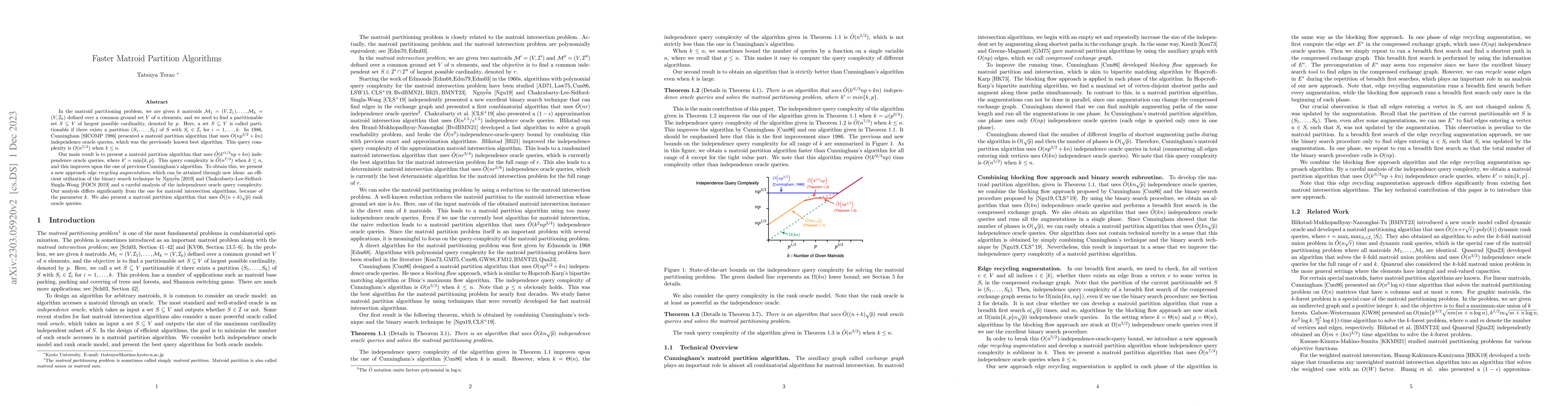 Thumbnail for Faster Matroid Partition Algorithms