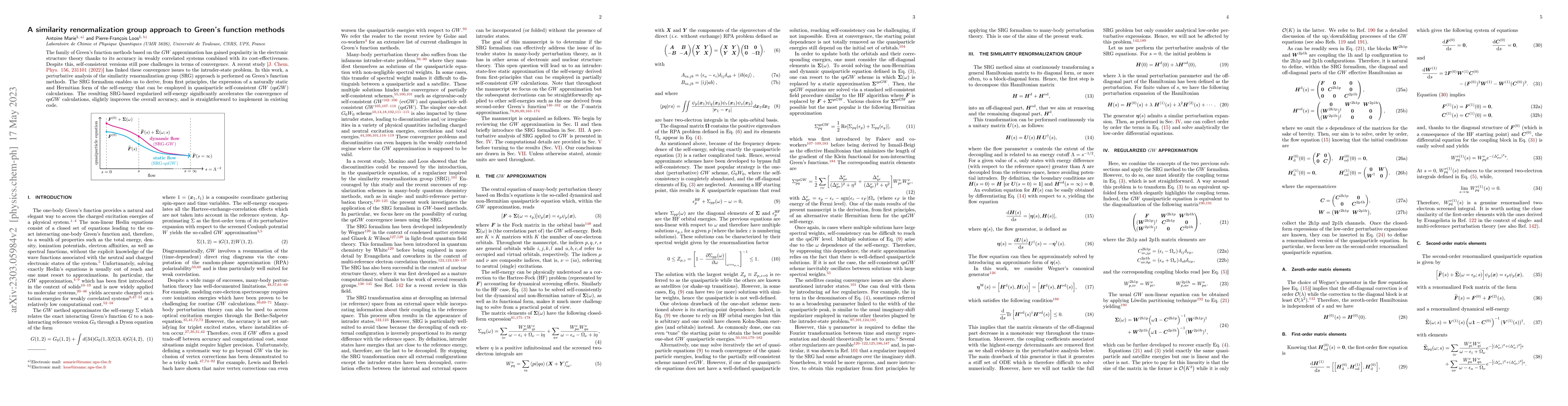 Thumbnail for A similarity renormalization group approach to Green's function methods