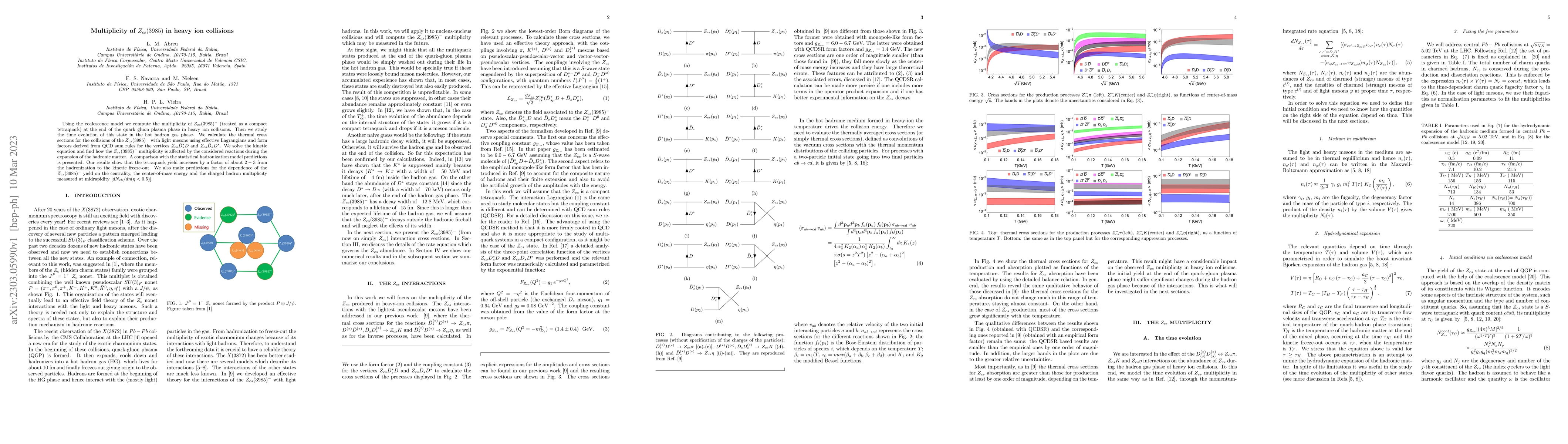Thumbnail for Multiplicity of $Z_{cs}(3985)$ in heavy ion collisions