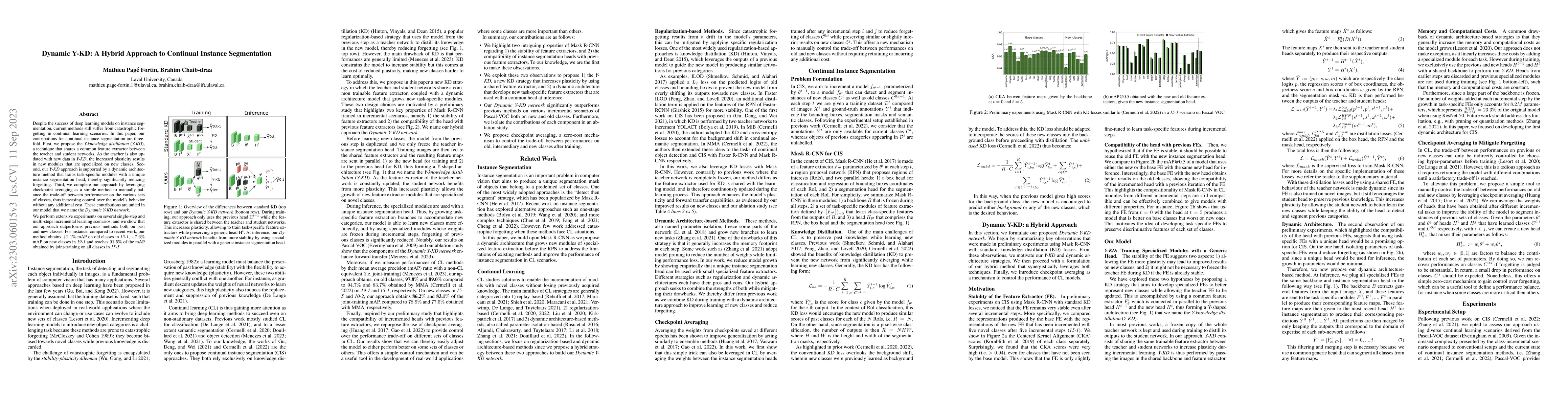 Thumbnail for Dynamic Y-KD: A Hybrid Approach to Continual Instance Segmentation