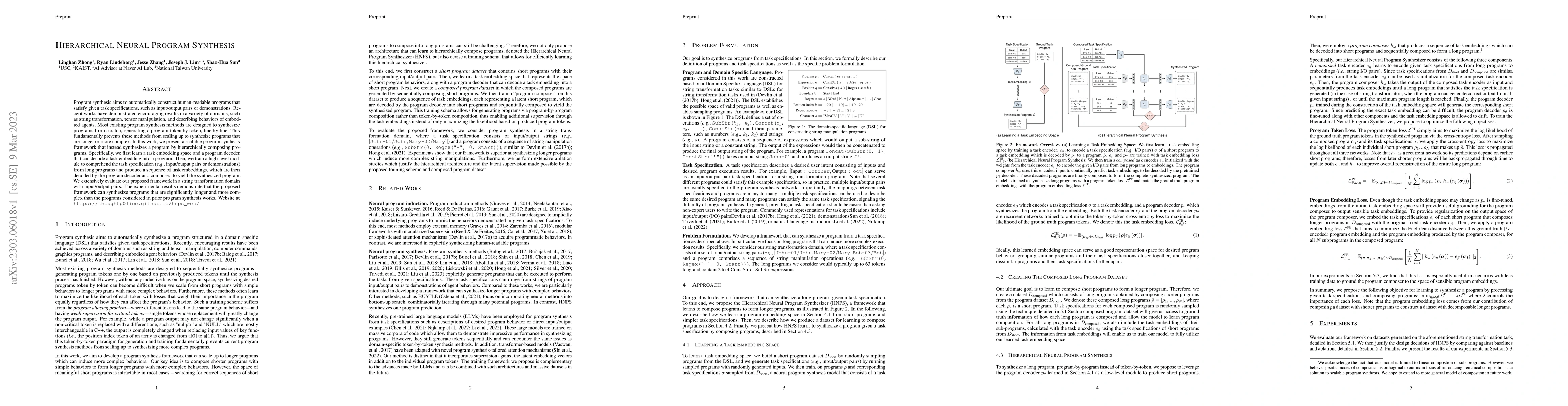 Thumbnail for Hierarchical Neural Program Synthesis