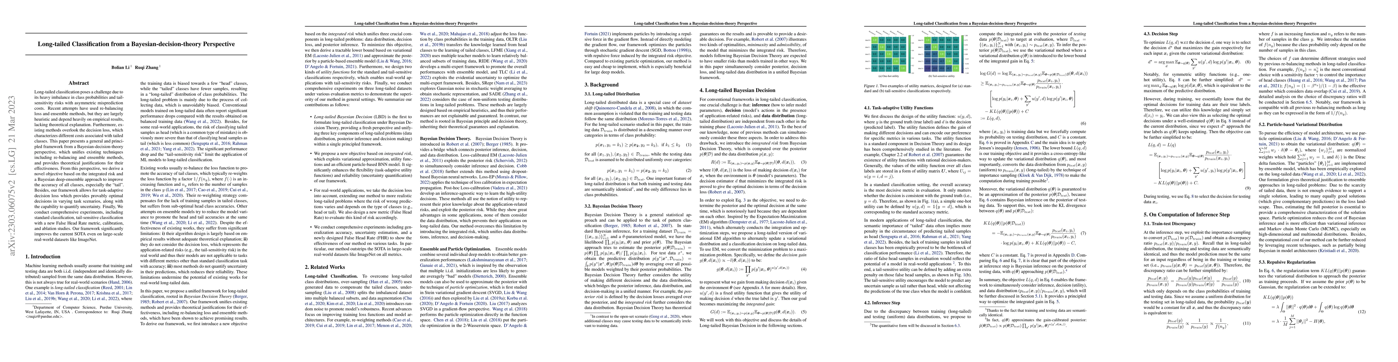 Thumbnail for Long-tailed Classification from a Bayesian-decision-theory Perspective