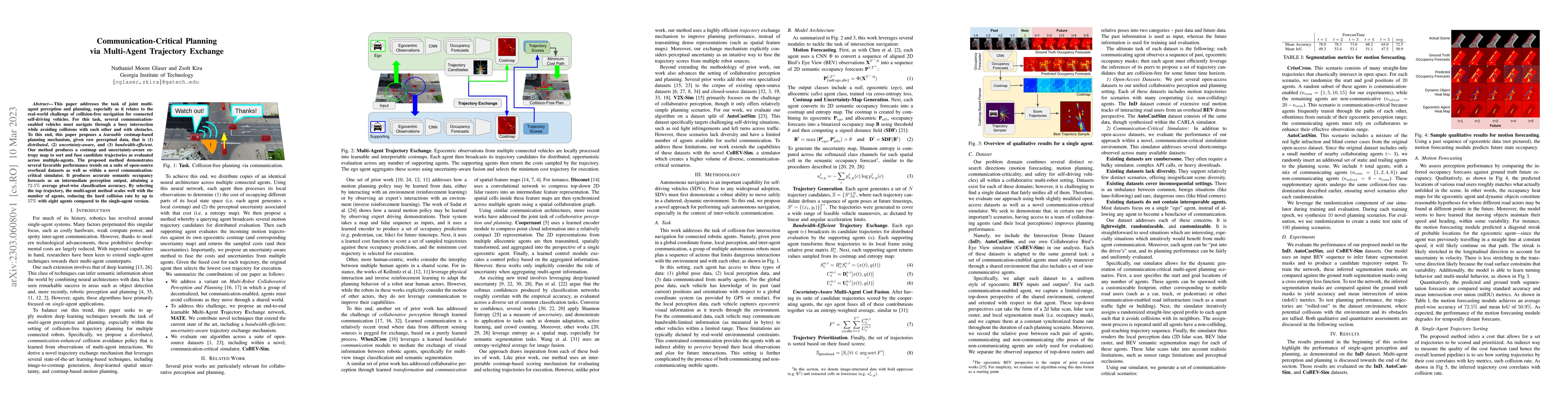 Thumbnail for Communication-Critical Planning via Multi-Agent Trajectory Exchange