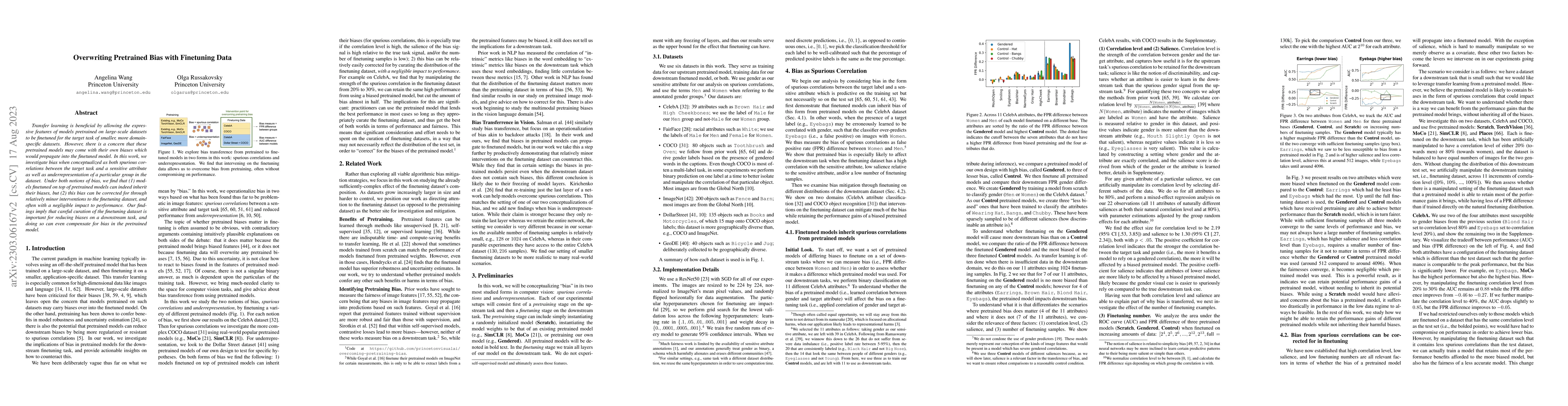 Thumbnail for Overwriting Pretrained Bias with Finetuning Data