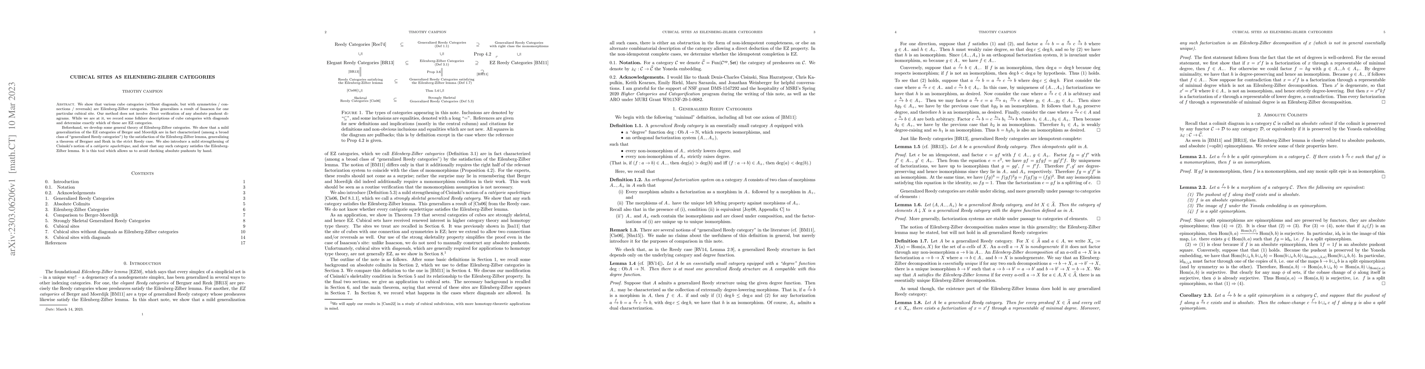 Thumbnail for Cubical sites as Eilenberg-Zilber categories