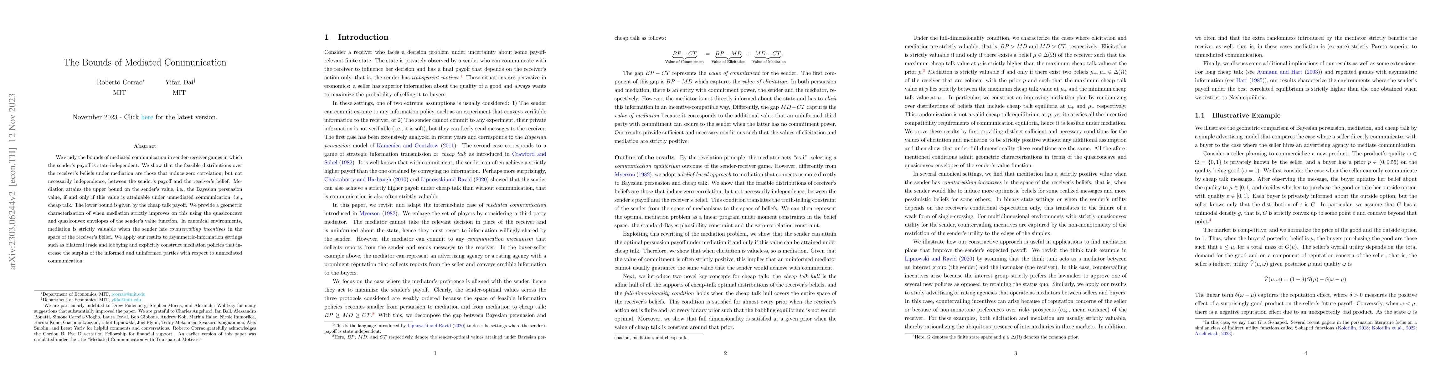 Thumbnail for The Bounds of Mediated Communication