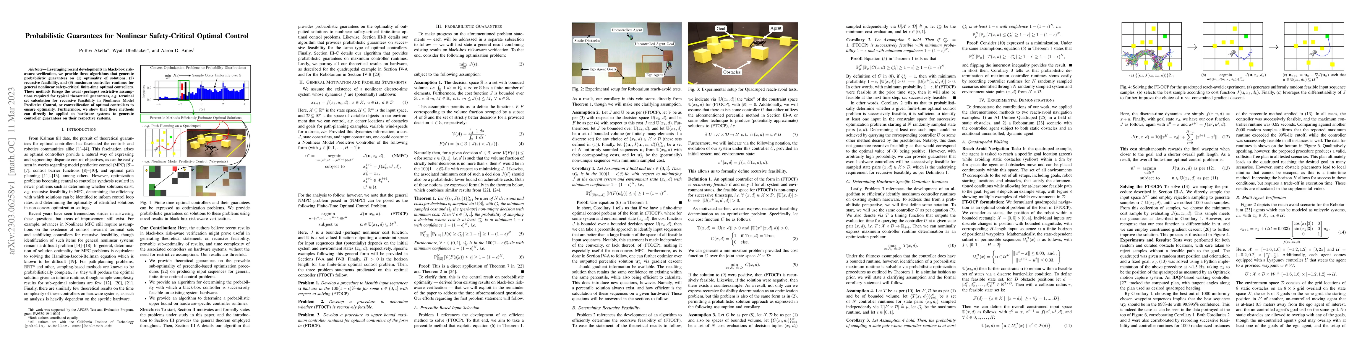 Thumbnail for Probabilistic Guarantees for Nonlinear Safety-Critical Optimal Control