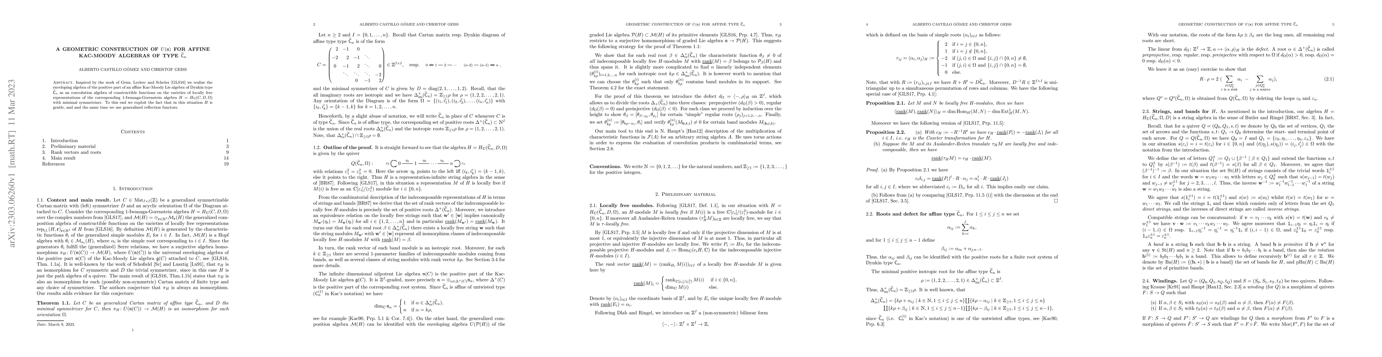 Thumbnail for A geometric construction of $U(\mathfrak{n})$ for affine Kac-Moody
  algebras of type $\tilde{\mathsf{C}}_{n}$