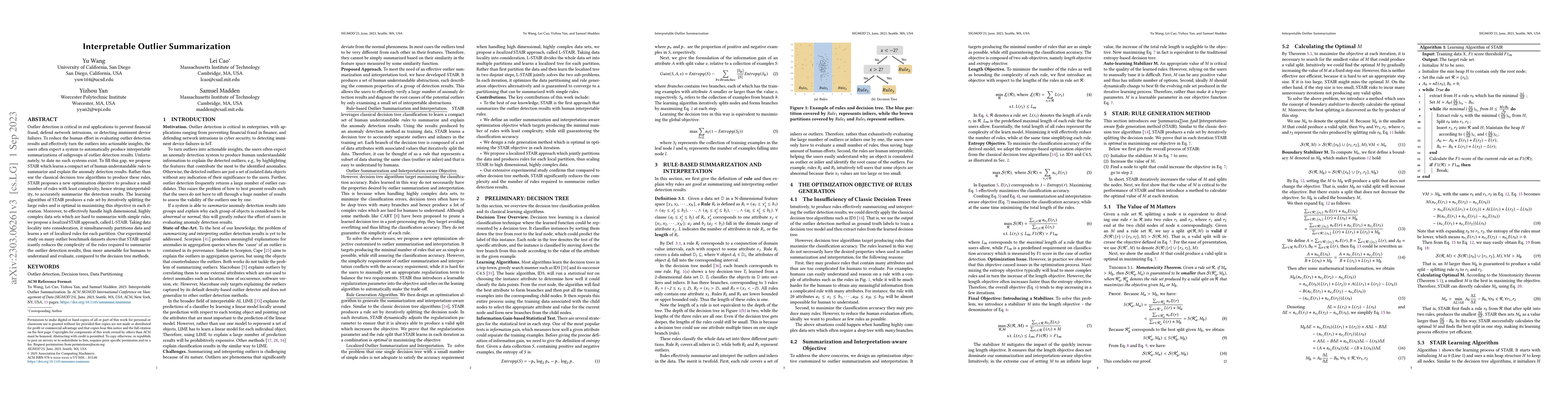 Thumbnail for Interpretable Outlier Summarization