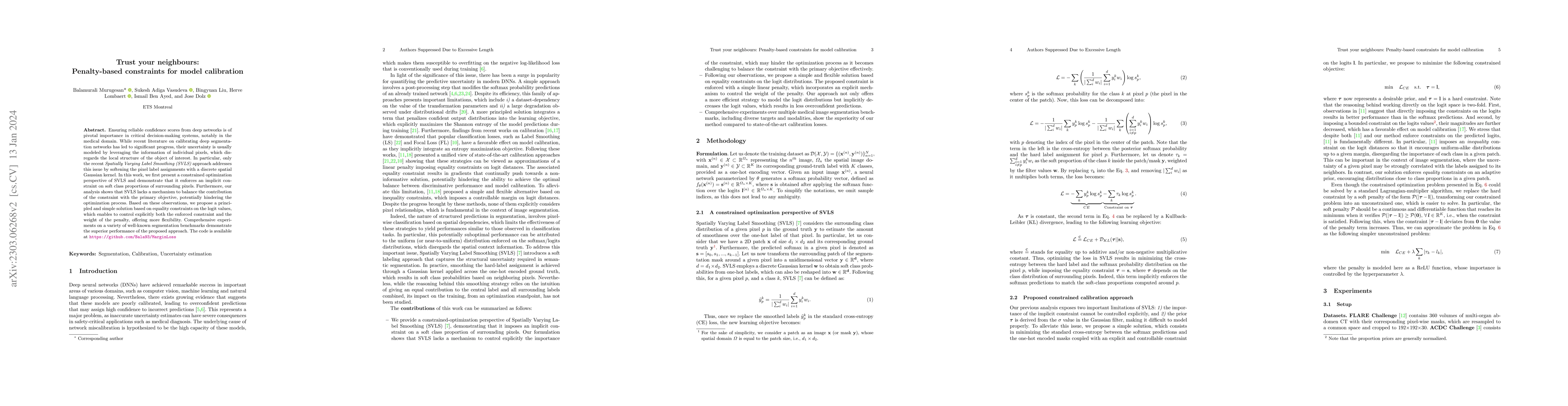 Thumbnail for Trust your neighbours: Penalty-based constraints for model calibration