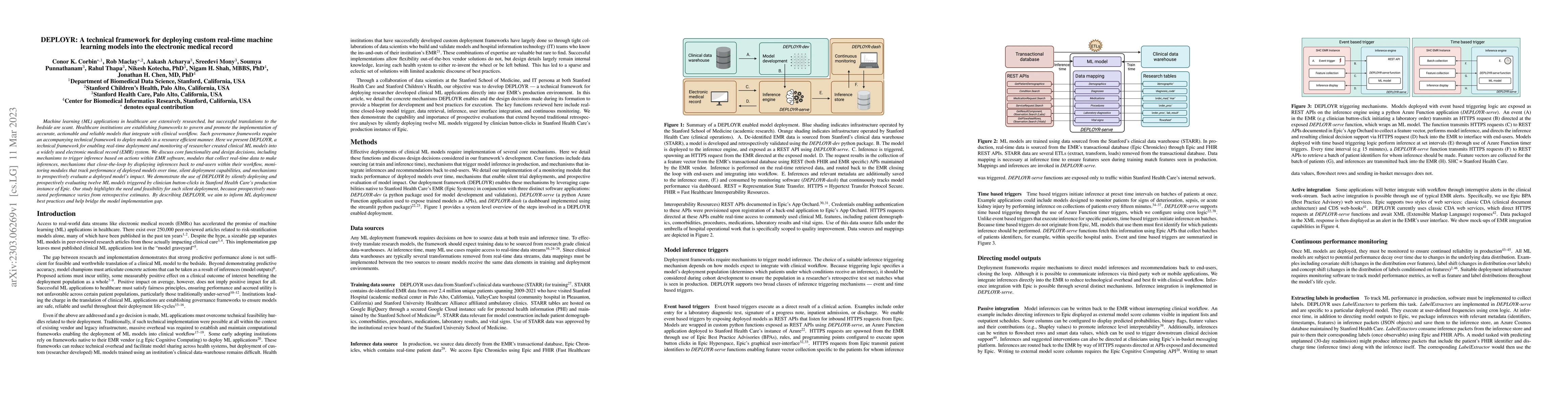 Thumbnail for DEPLOYR: A technical framework for deploying custom real-time machine
  learning models into the electronic medical record