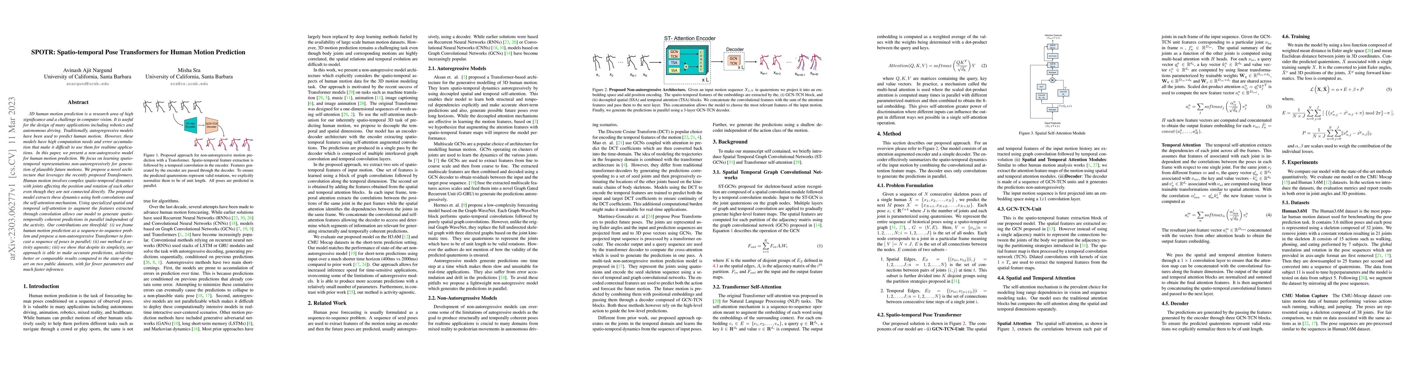 Thumbnail for SPOTR: Spatio-temporal Pose Transformers for Human Motion Prediction