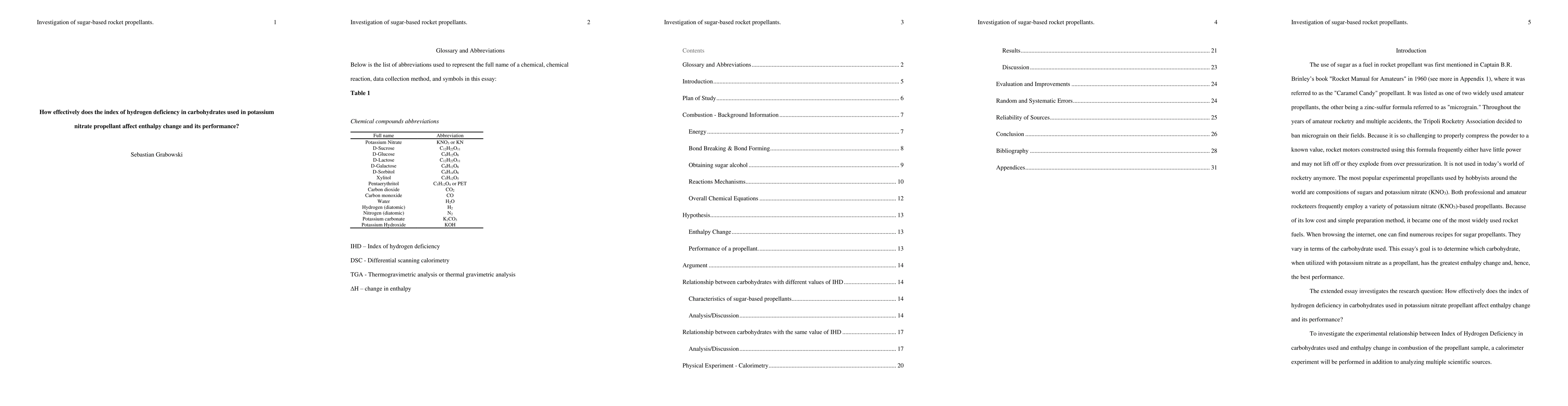 Thumbnail for How effectively does the index of hydrogen deficiency in carbohydrates
  used in potassium nitrate propellant affect enthalpy change and its
  performance?