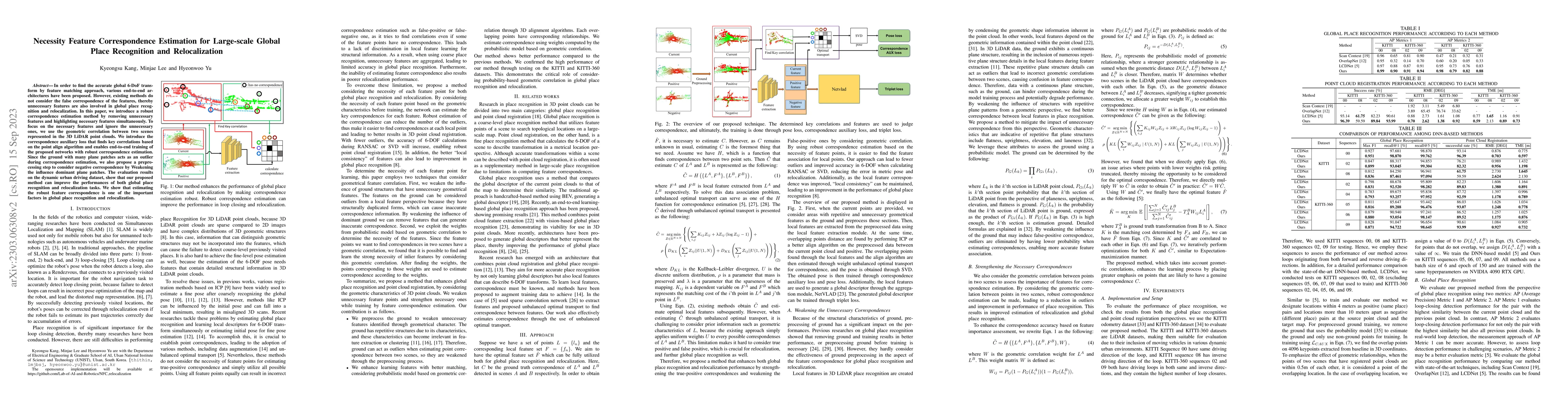 Thumbnail for Necessity Feature Correspondence Estimation for Large-scale Global Place
  Recognition and Relocalization