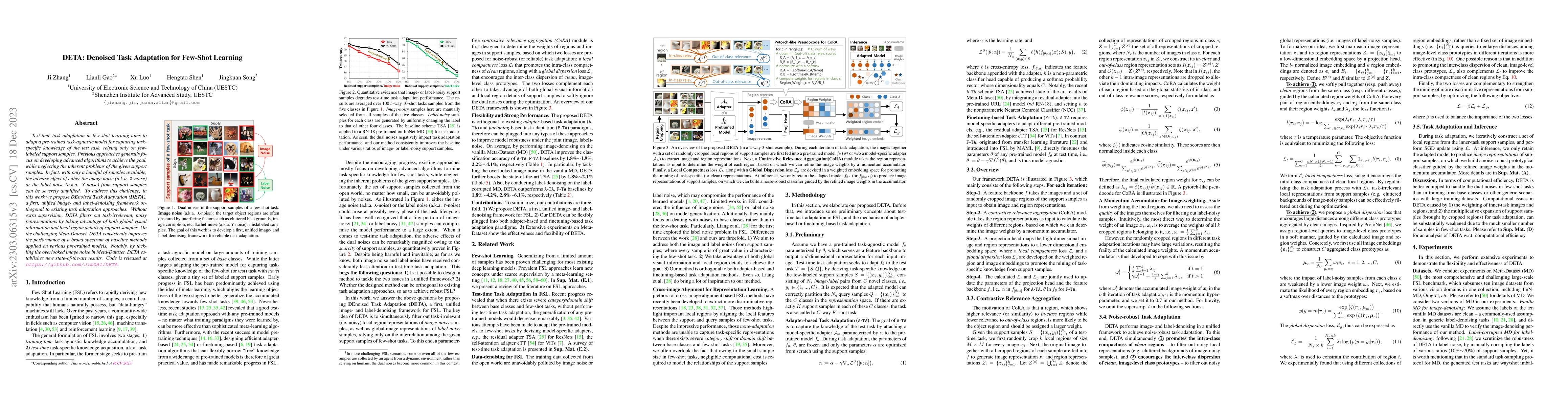 Thumbnail for DETA: Denoised Task Adaptation for Few-Shot Learning