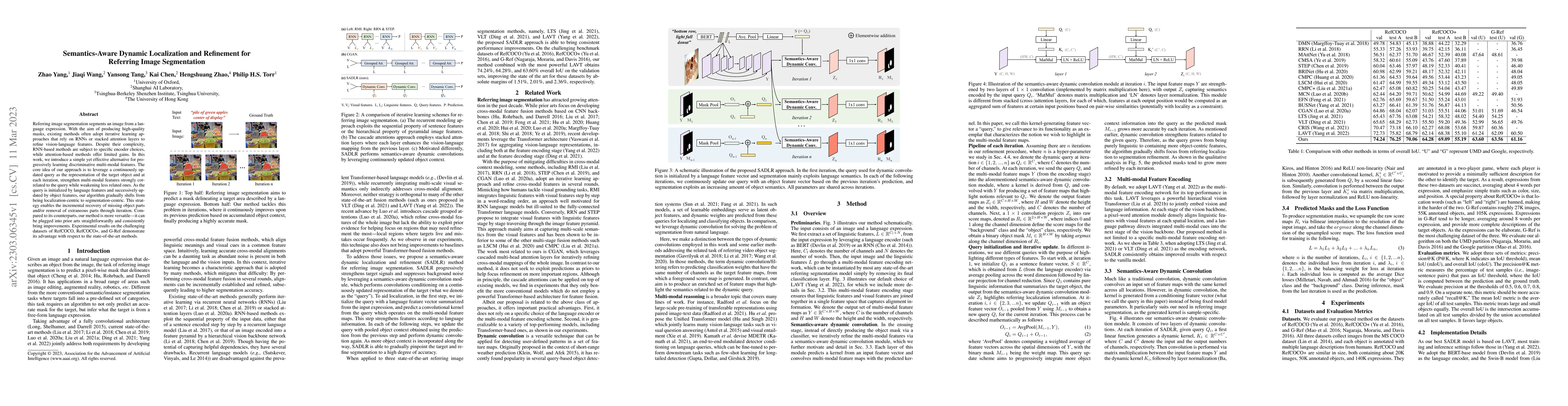 Thumbnail for Semantics-Aware Dynamic Localization and Refinement for Referring Image
  Segmentation