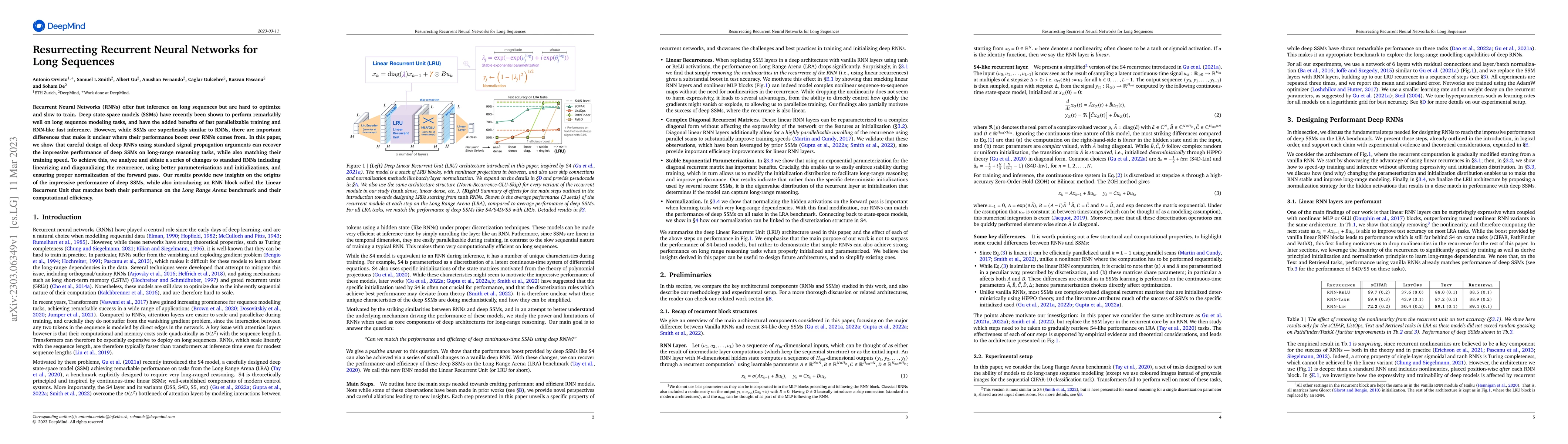 Thumbnail for Resurrecting Recurrent Neural Networks for Long Sequences