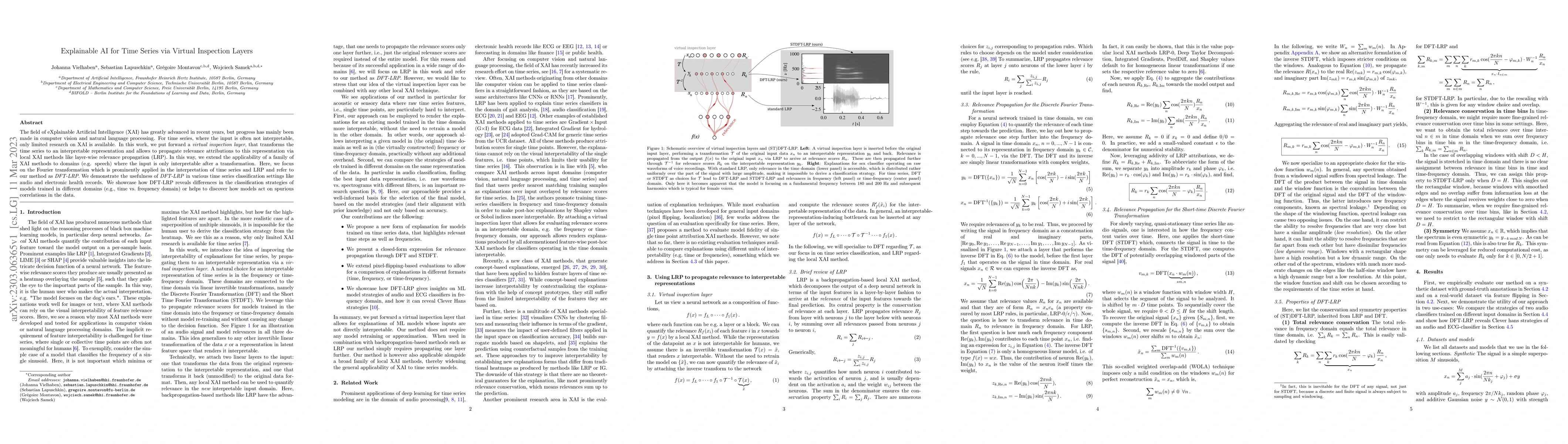 Thumbnail for Explainable AI for Time Series via Virtual Inspection Layers