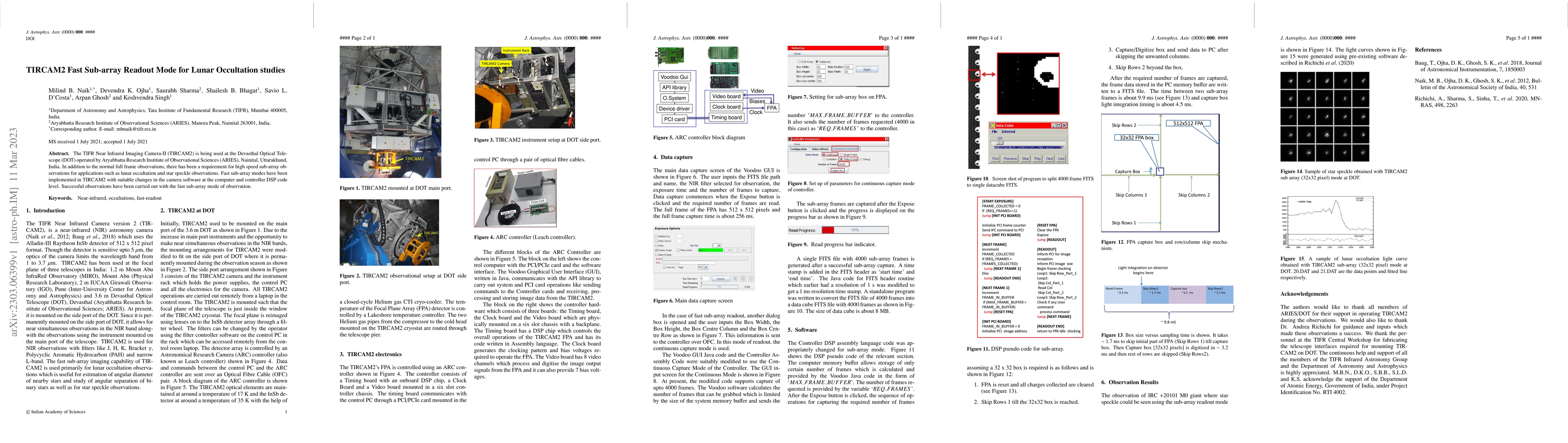 Thumbnail for TIRCAM2 Fast Sub-array Readout Mode for Lunar Occultation studies