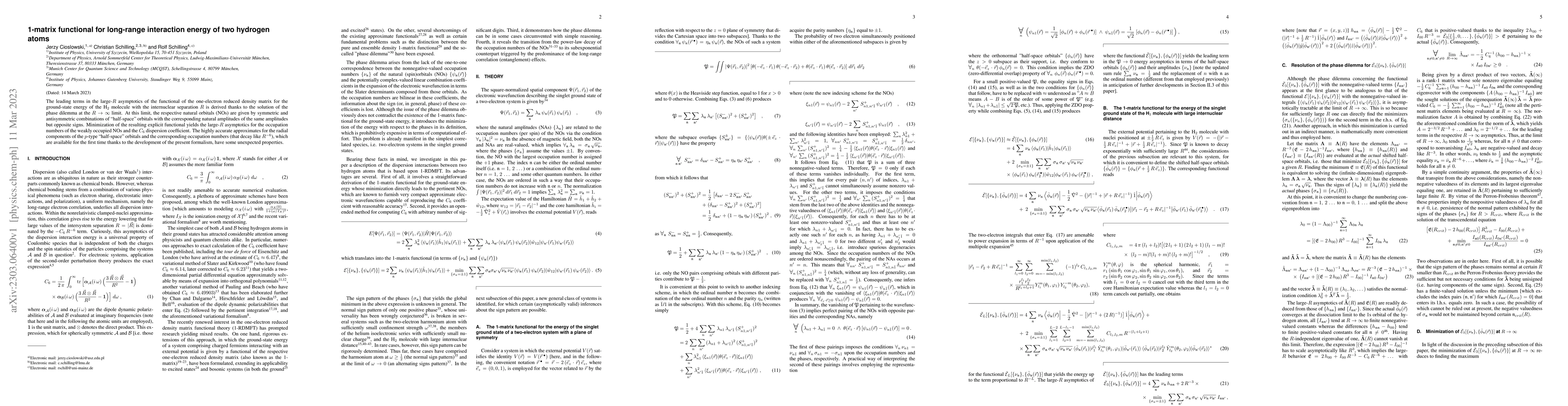 Thumbnail for 1-matrix functional for long-range interaction energy of two hydrogen
  atoms
