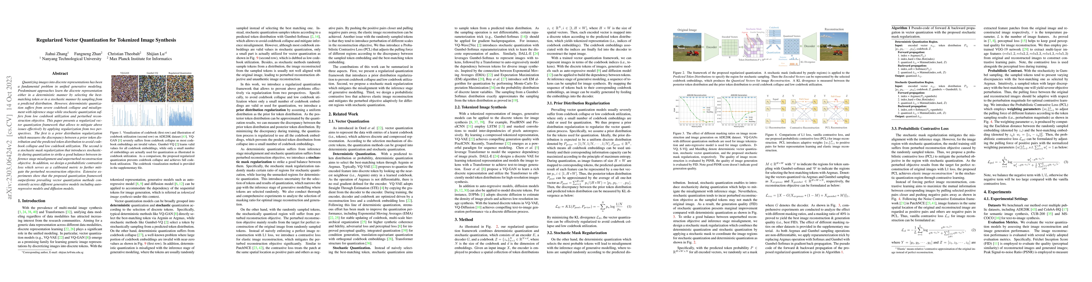 Thumbnail for Regularized Vector Quantization for Tokenized Image Synthesis