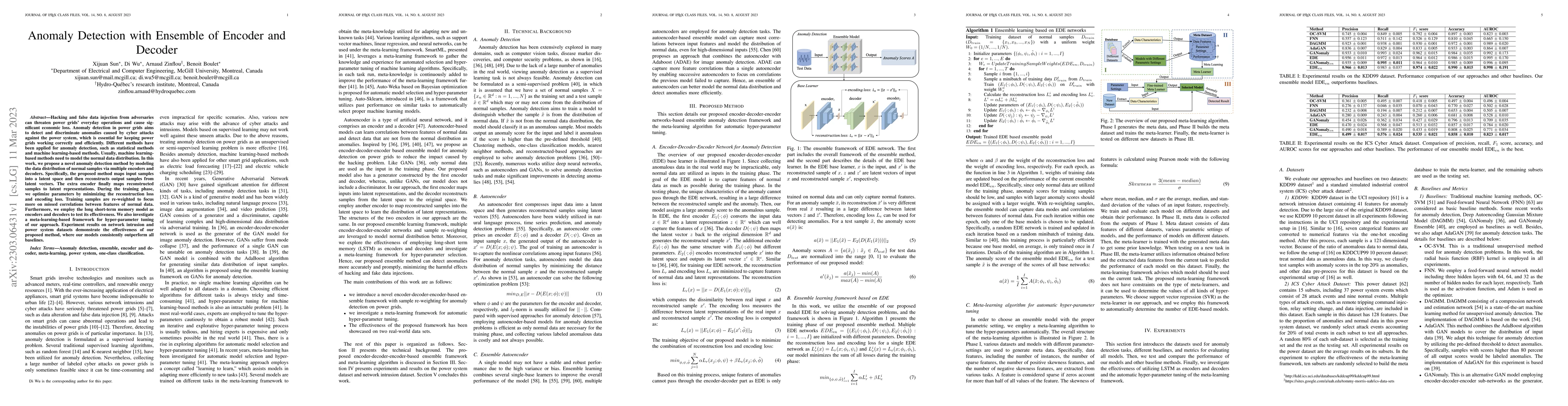 Thumbnail for Anomaly Detection with Ensemble of Encoder and Decoder