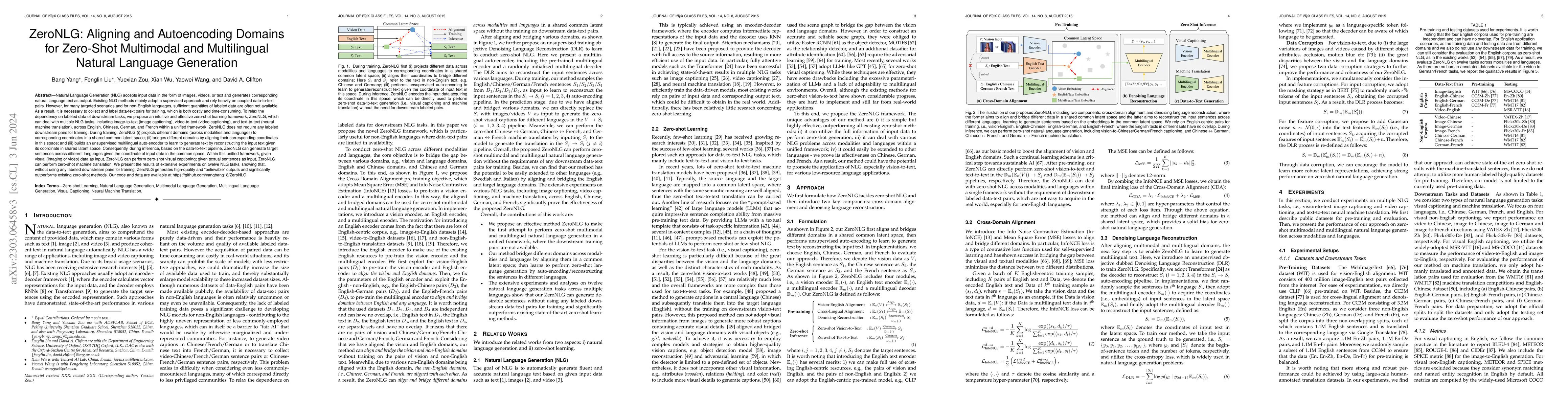 Thumbnail for ZeroNLG: Aligning and Autoencoding Domains for Zero-Shot Multimodal and
  Multilingual Natural Language Generation