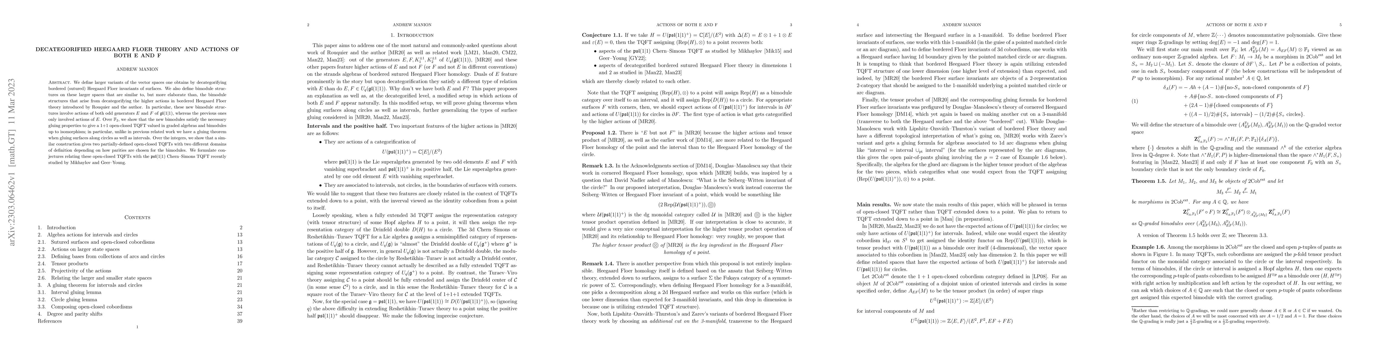 Thumbnail for Decategorified Heegaard Floer theory and actions of both $E$ and $F$