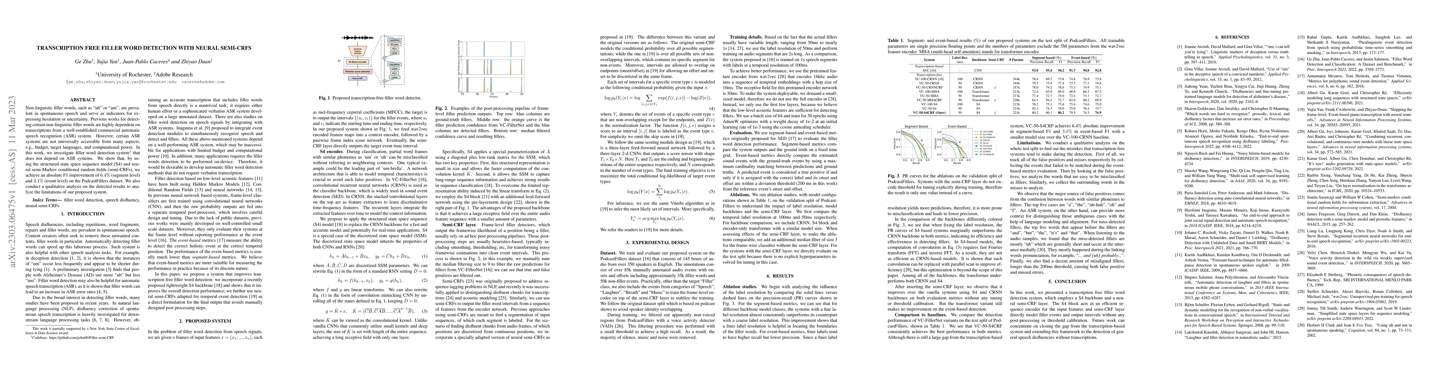 Thumbnail for Transcription free filler word detection with Neural semi-CRFs