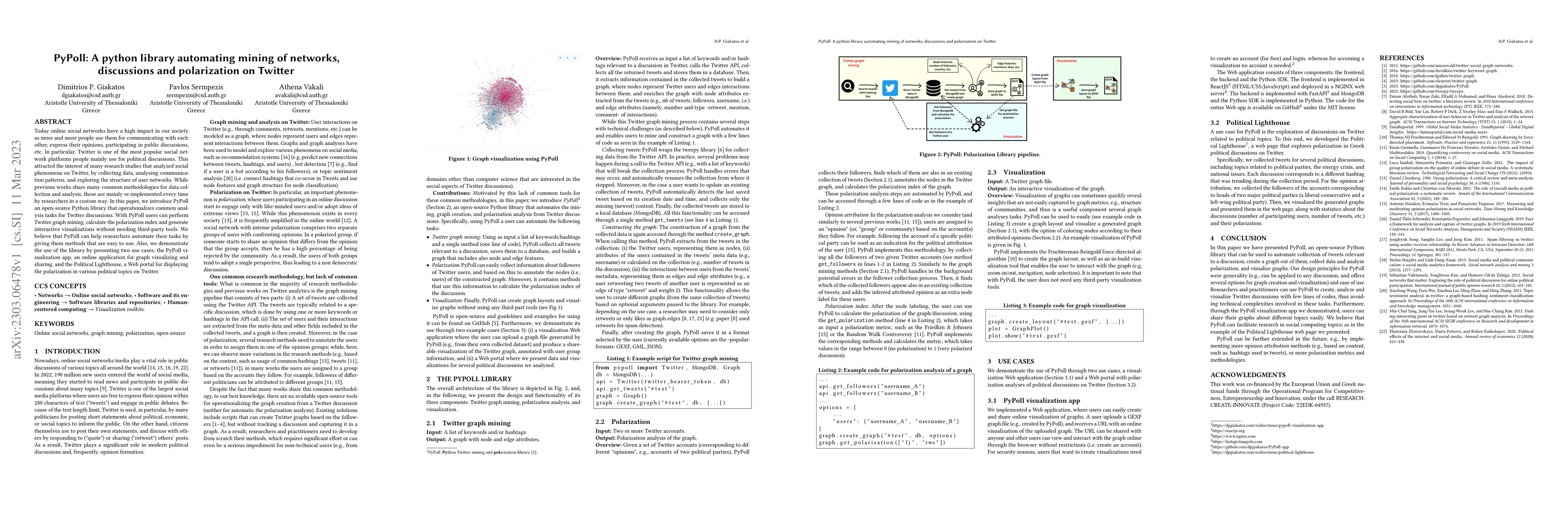 Thumbnail for PyPoll: A python library automating mining of networks, discussions and
  polarization on Twitter