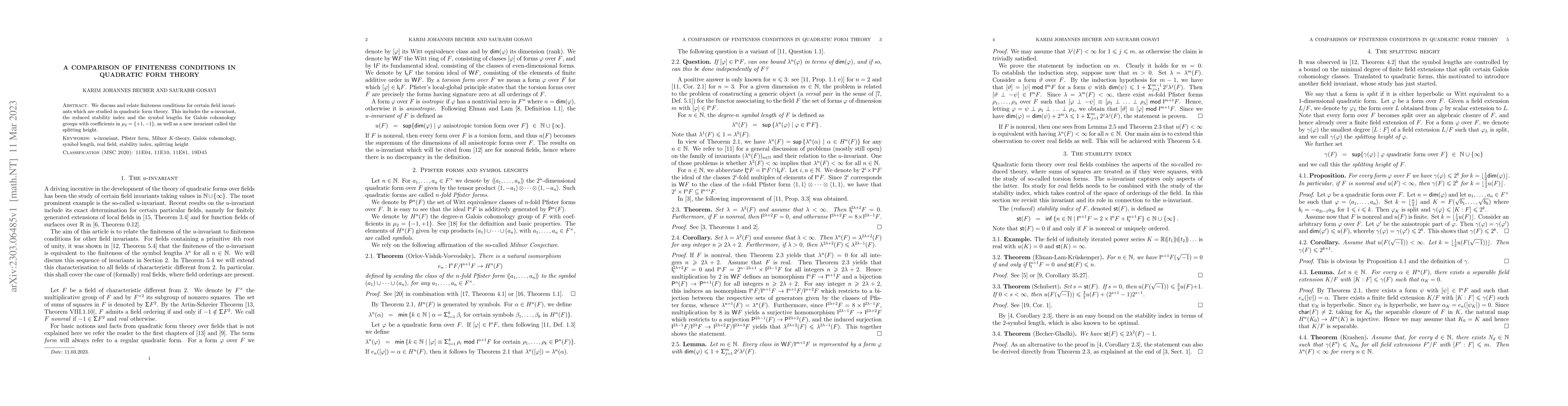 Thumbnail for A comparison of finiteness conditions in quadratic form theory