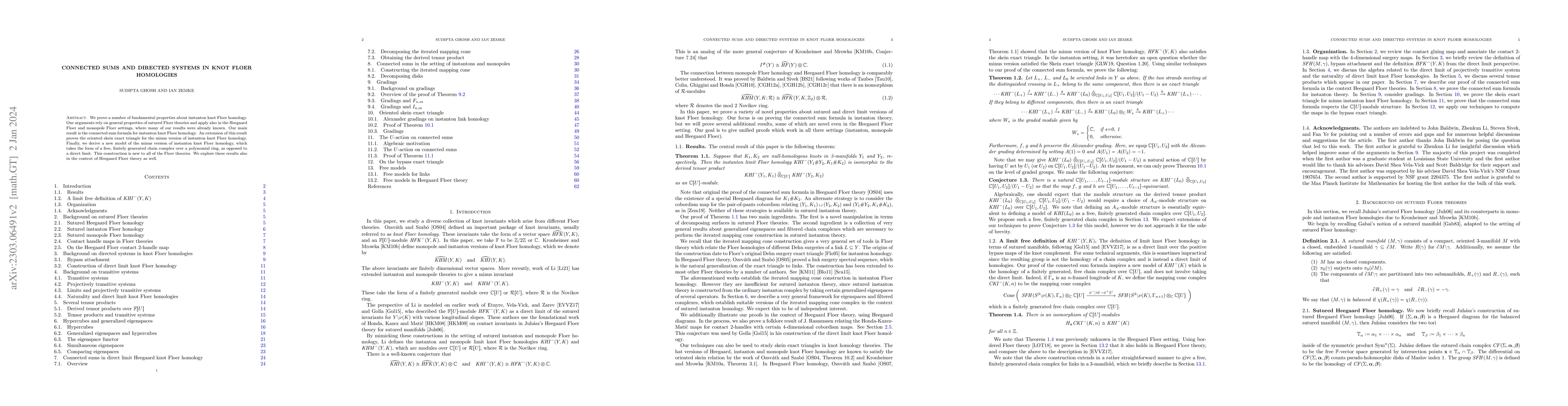 Thumbnail for Connected sums and directed systems in knot Floer homologies